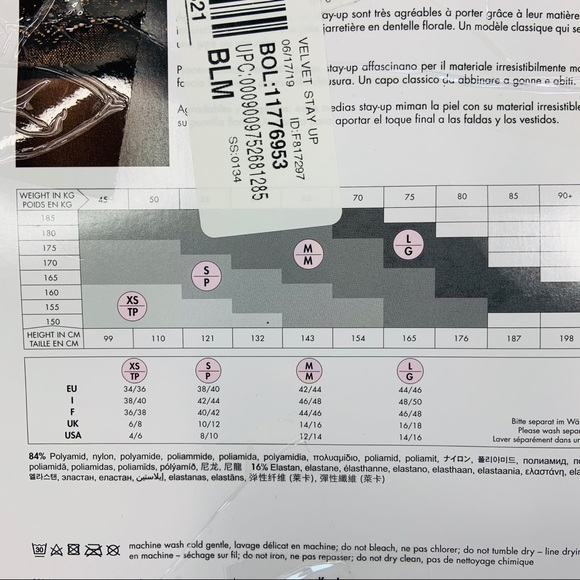 NIB WOLFORD Velvet Light 40 Stay Up Stocking Sm - Picture 5 of 7